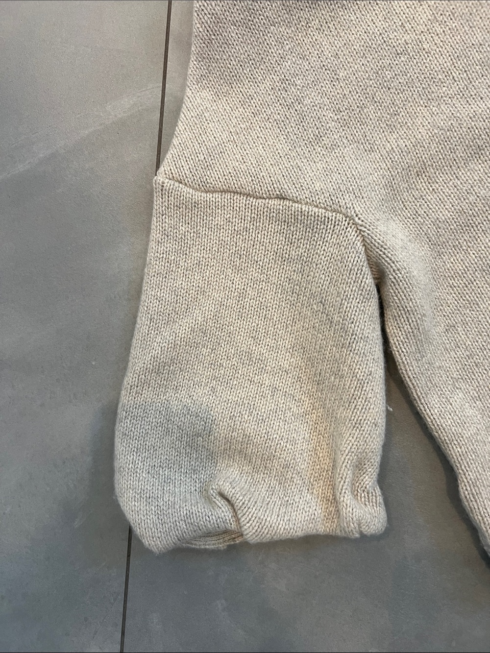 Marni Stone Beige Short-Sleeve Turtleneck Sweater - Picture 3 of 7